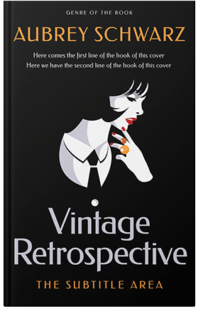 Pre Made Book Cover Black