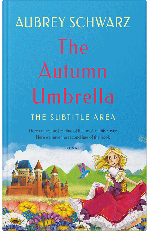 Front view of Premade Fantasy Book Cover - Curious Blue