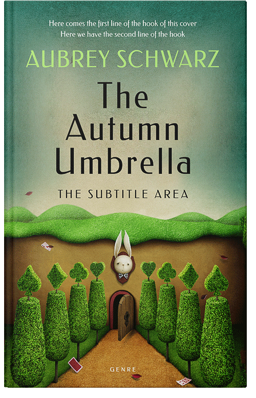 Front view of Premade Children's Book Cover - Asparagus