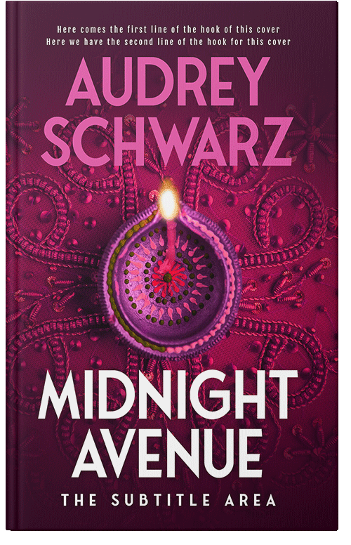 Front view of Premade Religion & Spirituality Book Cover - Mulberry Wood