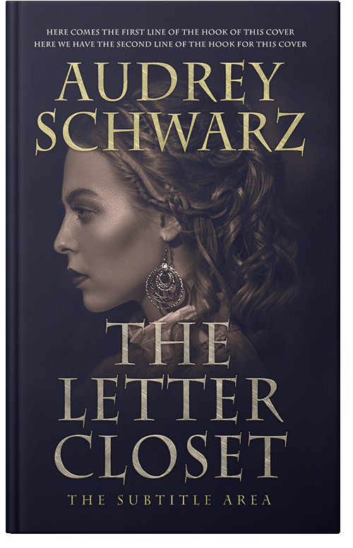 Front view of Premade Royal Romance Book Cover - Steel Gray