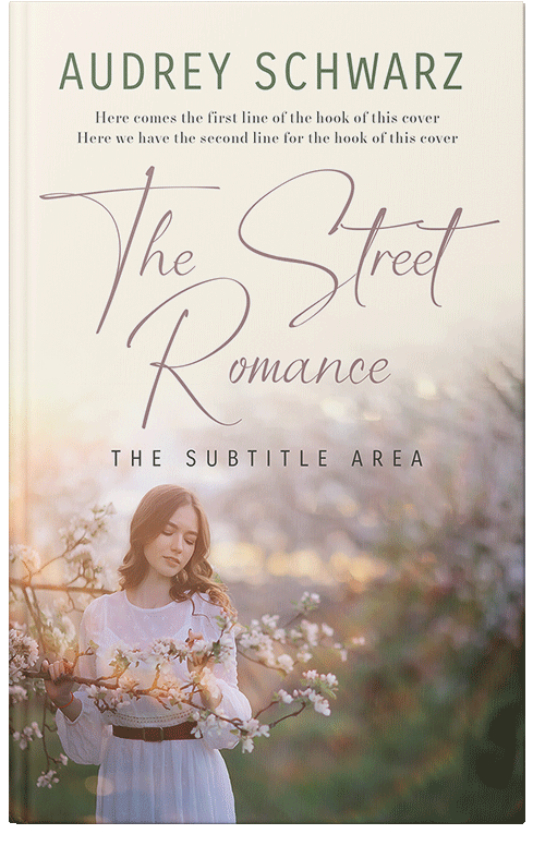 Front view of Premade Romance Book Cover - White Rock