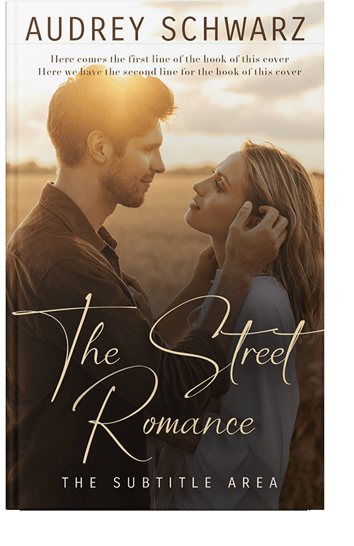 Front view of Hampton #27802 - Premade Romance Book Cover