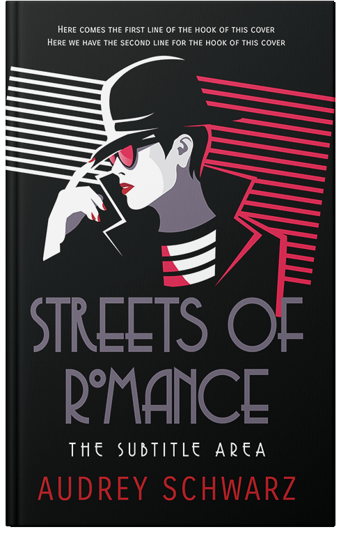 Front view of Premade Chick Lit Book Cover - Ebony