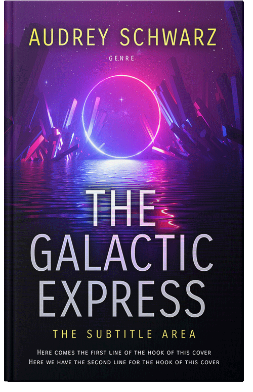 Front view of Premade Science Fiction Book Cover - Orchid