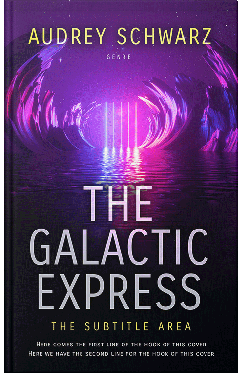 Front view of Lavender #27819 - Premade Science Fiction Book Cover