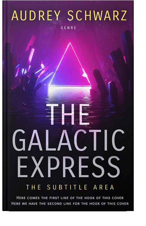 Front view of Orchid #27820 - Premade Science Fiction Book Cover