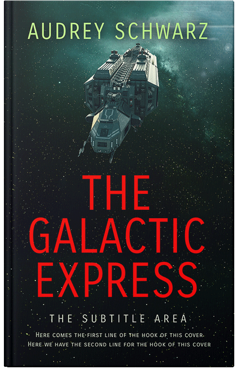 Front view of Aztec #27823 - Premade Science Fiction Book Cover