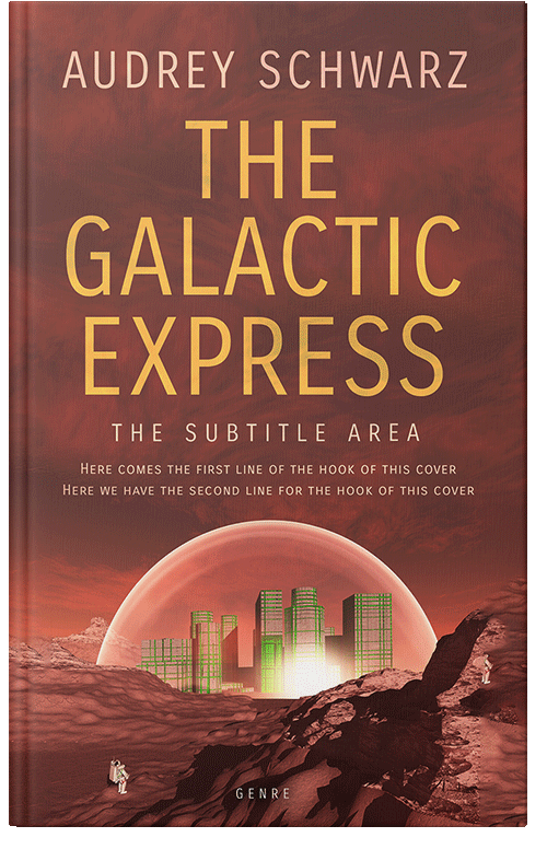 Front view of Premade Science Fiction Book Cover - Old Copper