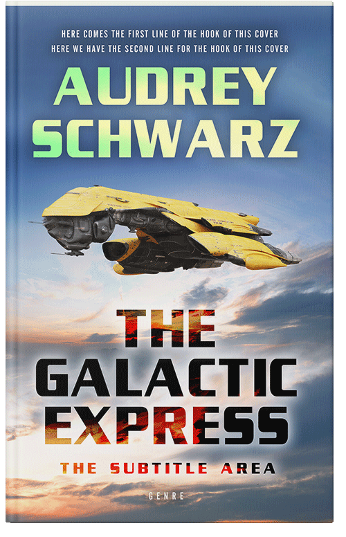 Front view of Premade Science Fiction Book Cover - Moon Mist