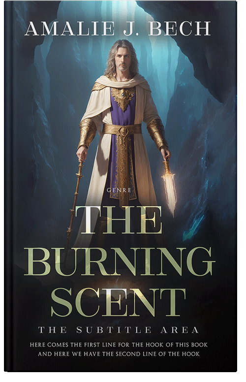 Front view of Mirage #27844 - Premade Fantasy Book Cover