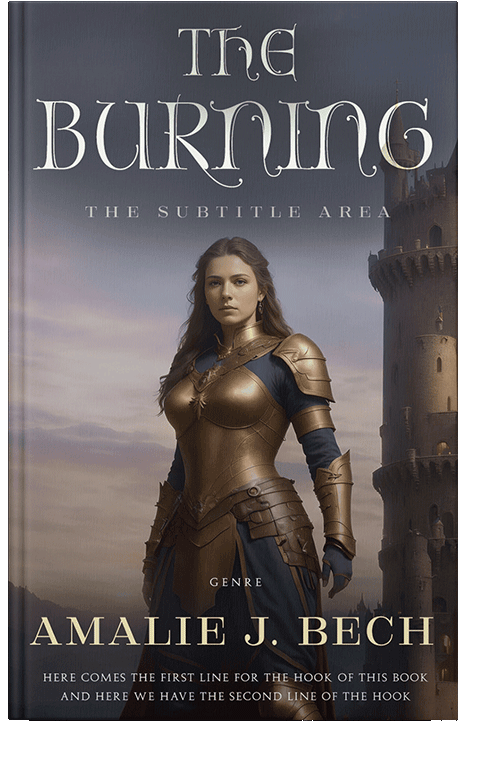 Front view of Thunder #27848 - Premade Fantasy Book Cover