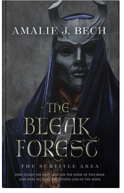 Front view of Premade Fantasy Book Cover - Shark