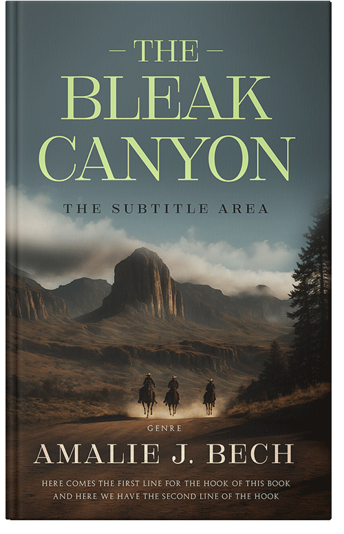 Front view of Lunar Green #27858 - Premade Action & Adventure Book Cover