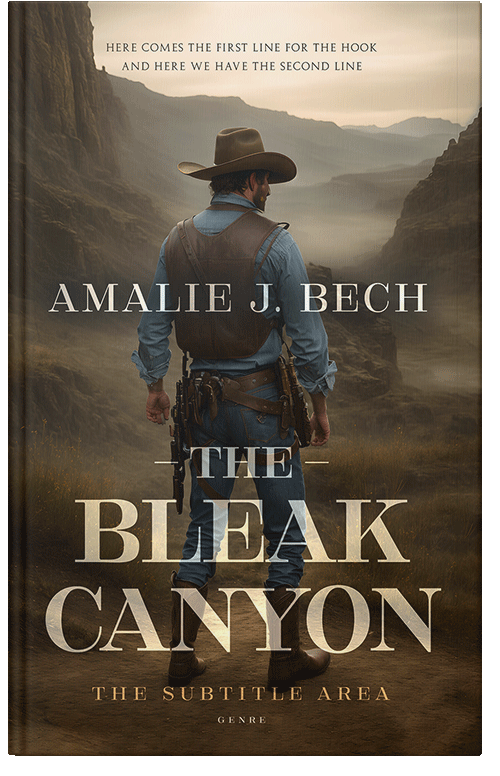 Front view of Lisbon Brown #27862 - Premade Action & Adventure Book Cover
