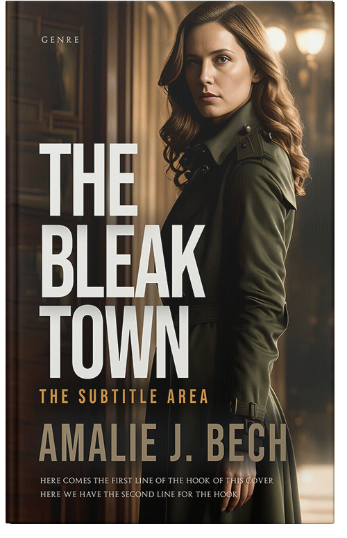 Front view of Premade Mystery & Thriller & Suspense Book Cover - Akaroa