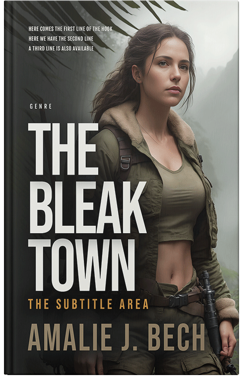 Front view of Premade Mystery & Thriller & Suspense Book Cover - Swirl