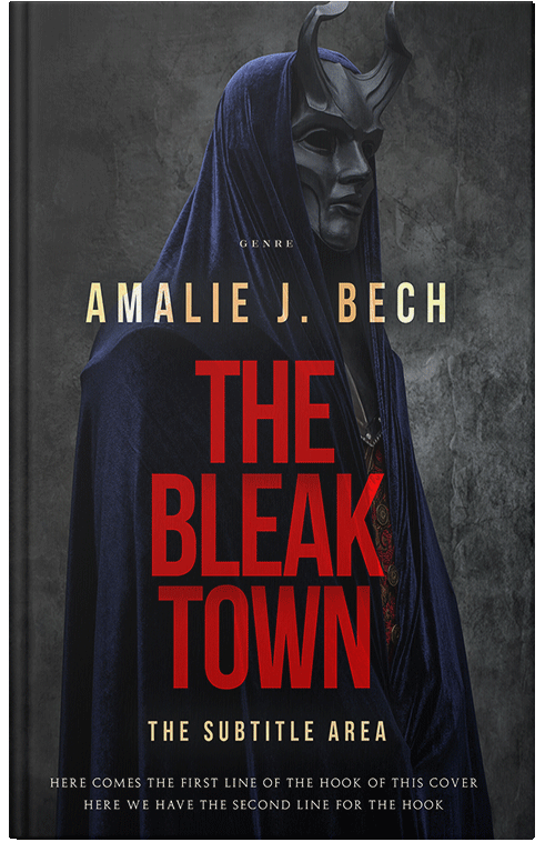 Front view of Premade Fantasy Book Cover - Shark