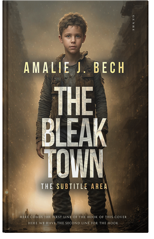 Front view of Lisbon Brown #27898 - Premade Apocalyptica Book Cover