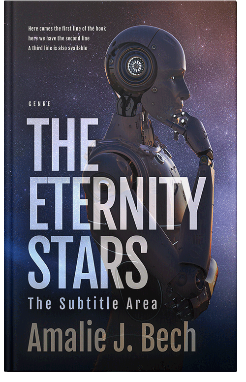 Front view of Steel Gray #27903 - Premade Science Fiction Book Cover