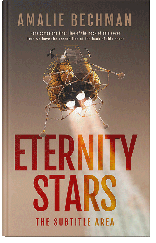 Front view of Premade Science Fiction Book Cover - Sandal