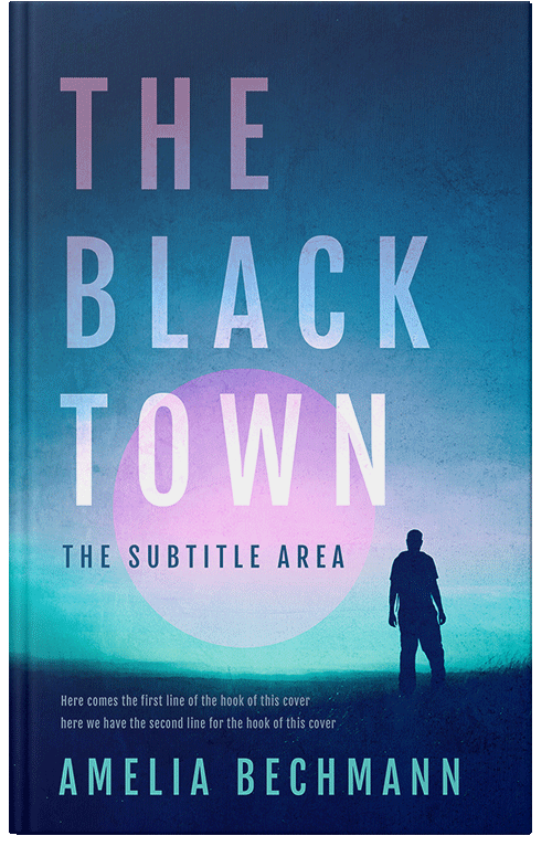 Front view of Premade Mystery & Thriller & Suspense Book Cover - Catalina Blue