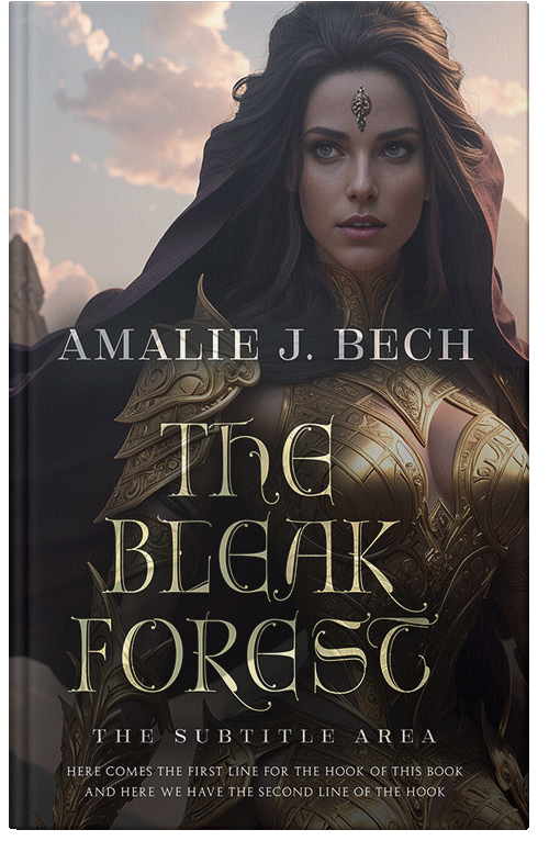 Front view of Premade Fantasy Book Cover - Bison Hide