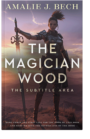 Pre Made Book Cover Woody Brown