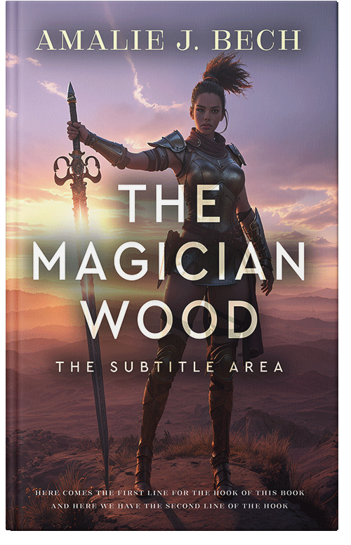 Front view of Woody Brown #27937 - Premade Fantasy Book Cover