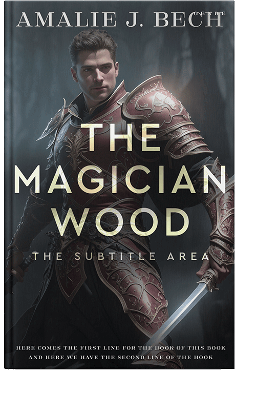 Front view of Shark #27944 - Premade Fantasy Book Cover