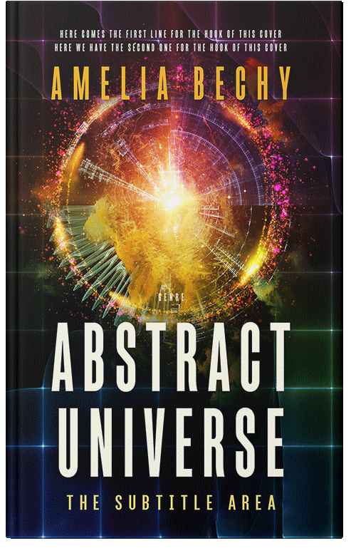 Front view of Cocoa Brown #27961 - Premade Abstract Book Cover