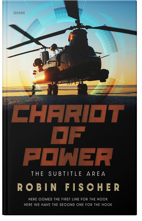 Front view of Night Rider #27981 - Premade Science Fiction Book Cover