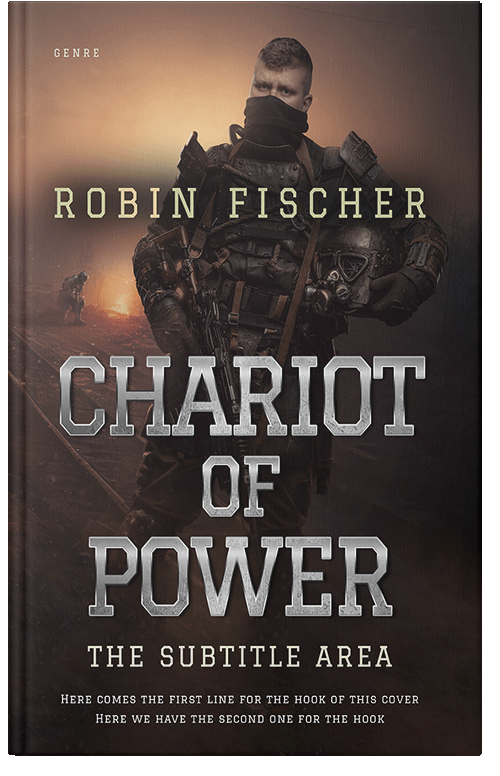 Front view of Premade Apocalyptica Book Cover - Cocoa Brown