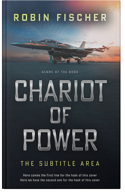 Front view of Mirage #27991 - Premade Action & Adventure Book Cover