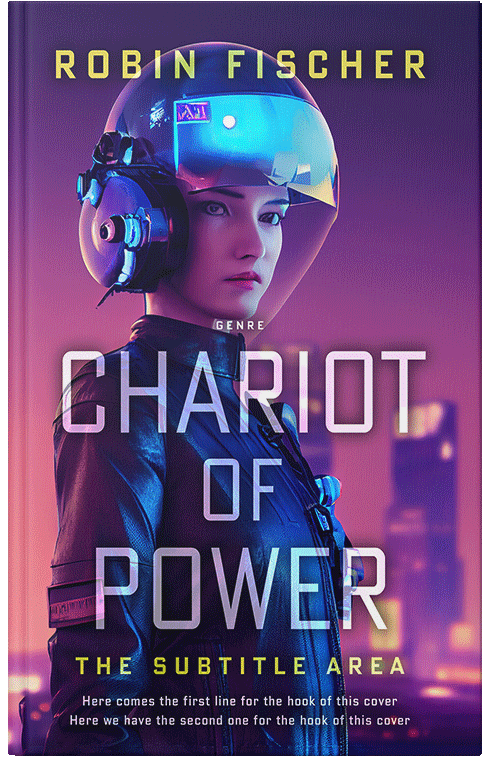 Front view of Meteorite #27997 - Premade Science Fiction Book Cover