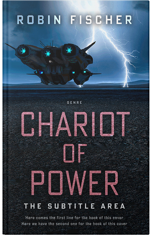 Front view of Vulcan #28002 - Premade Science Fiction Book Cover