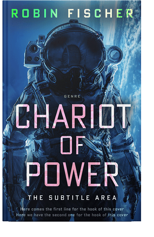 Front view of Blue Zodiac #28004 - Premade Science Fiction Book Cover