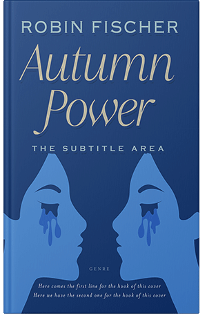 Pre Made Book Cover Chathams Blue