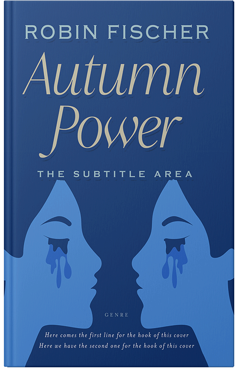 Front view of Chathams Blue #28022 - Premade Health & Mind & Body Book Cover