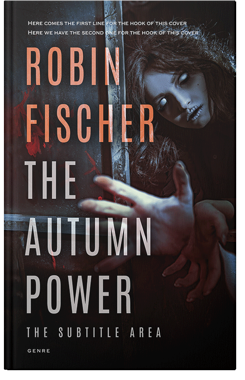 Front view of Cocoa Brown #28036 - Premade Horror Book Cover