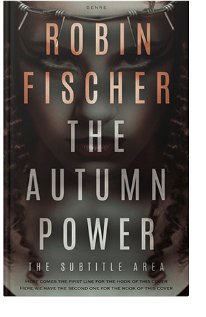 Pre Made Book Cover Cocoa Brown