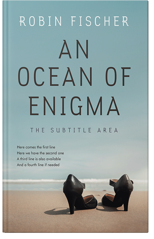 Front view of Premade Literary Fiction Book Cover - Tower Gray