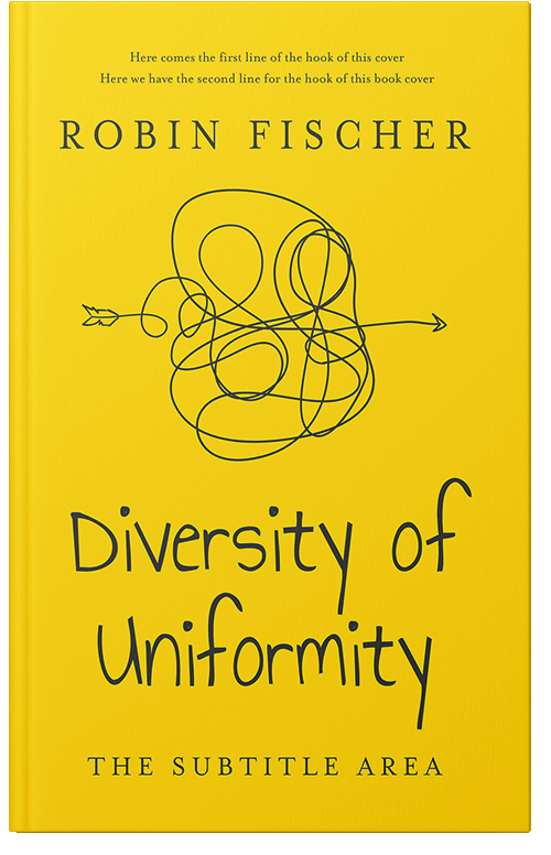 Front view of Premade Self-Improvement & Self-Help Book Cover - School Bus Yellow