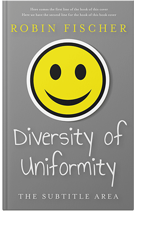 Pre Made Book Cover Gray