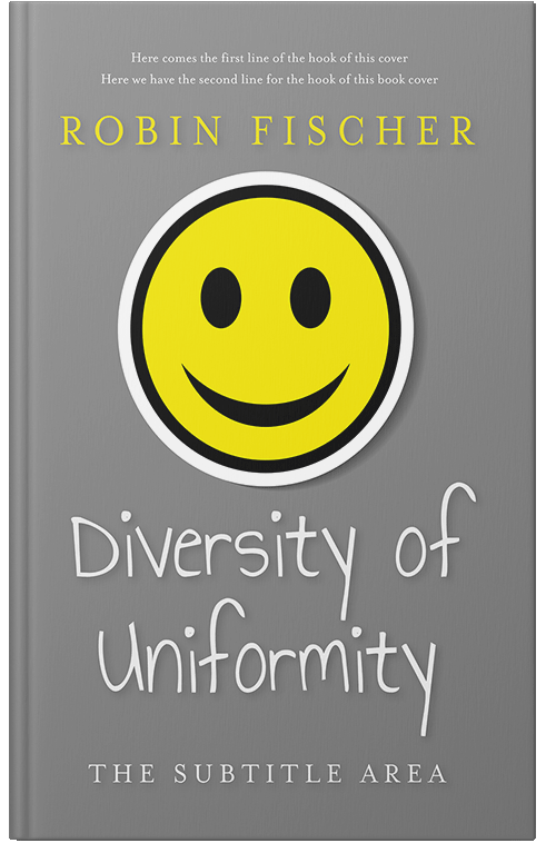 Front view of Gray #28072 - Premade Self-Improvement & Self-Help Book Cover