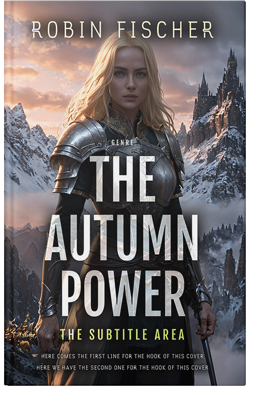 Front view of Premade Fantasy Book Cover - Thunder