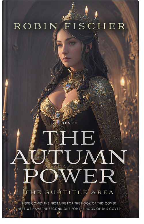 Front view of Thunder #28086 - Premade Fantasy Book Cover