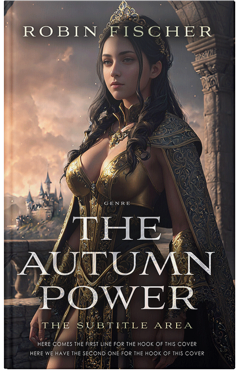 Front view of Thunder #28087 - Premade Fantasy Book Cover