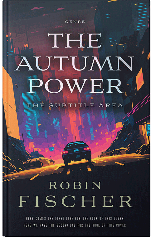 Front view of Steel Gray #28092 - Premade Apocalyptica Book Cover