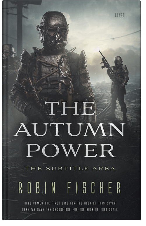 Front view of Shark #28095 - Premade Apocalyptica Book Cover